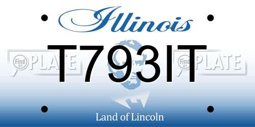 T793IT Illinois License Plate