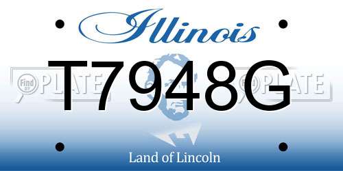 T7948G Illinois License Plate