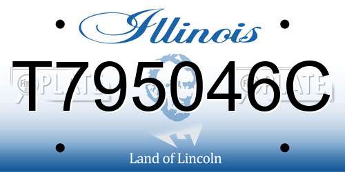 T795046C Illinois License Plate