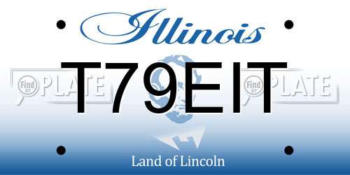 T79EIT Illinois License Plate