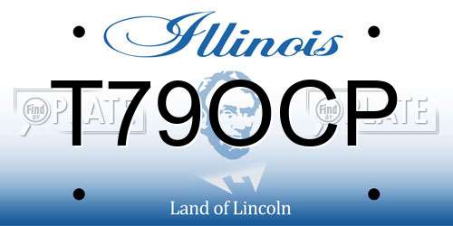 T79OCP Illinois License Plate