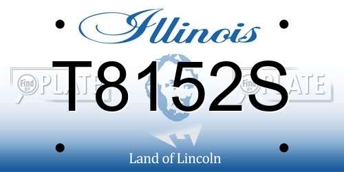 T8152S Illinois License Plate