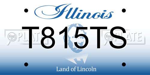 T815TS Illinois License Plate