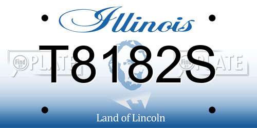 T8182S Illinois License Plate