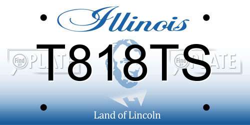 T818TS Illinois License Plate