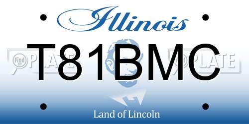 T81BMC Illinois License Plate