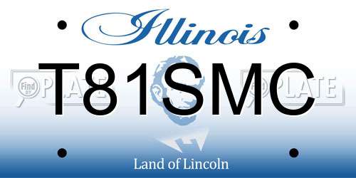 T81SMC Illinois License Plate