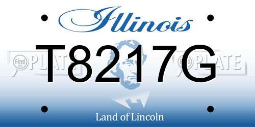 T8217G Illinois License Plate