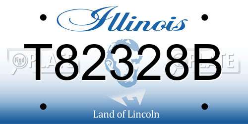 T82328B Illinois License Plate