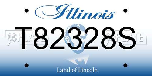 T82328S Illinois License Plate