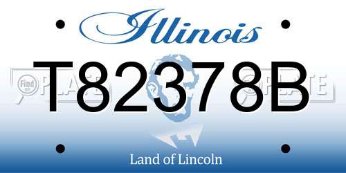 T82378B Illinois License Plate