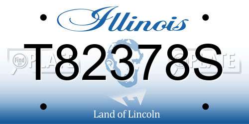 T82378S Illinois License Plate