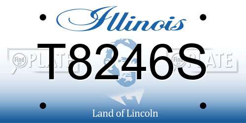 T8246S Illinois License Plate