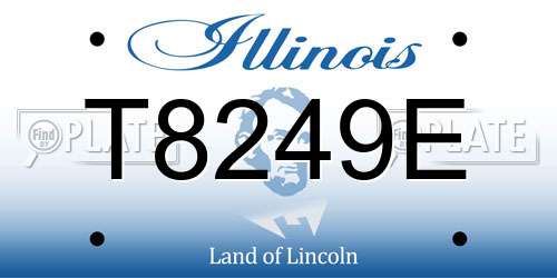 T8249E Illinois License Plate