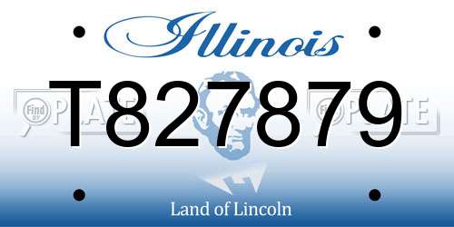 T827879 Illinois License Plate