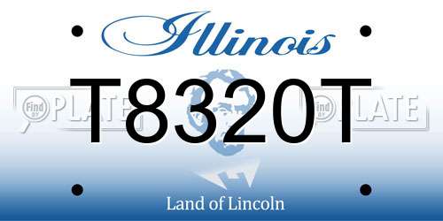T8320T Illinois License Plate