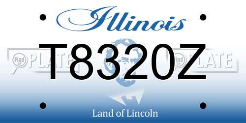 T8320Z Illinois License Plate