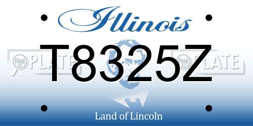T8325Z Illinois License Plate