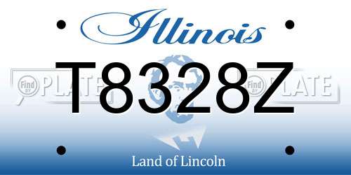T8328Z Illinois License Plate