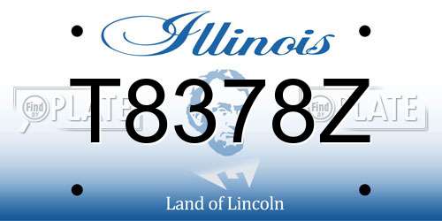 T8378Z Illinois License Plate