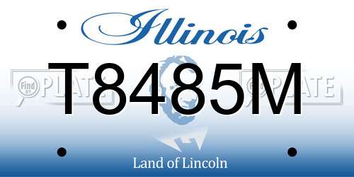 T8485M Illinois License Plate