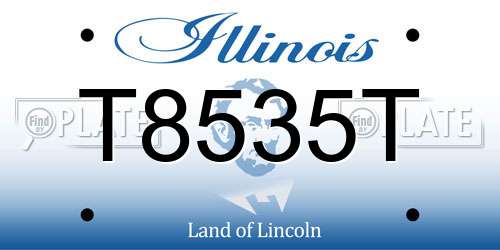 T8535T Illinois License Plate