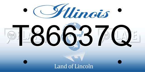T86637Q Illinois License Plate