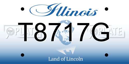 T8717G Illinois License Plate
