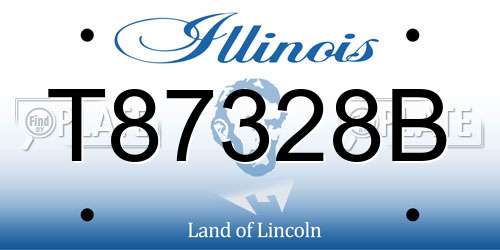 T87328B Illinois License Plate