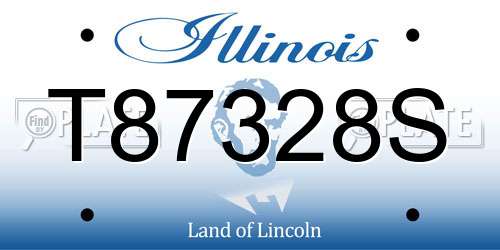 T87328S Illinois License Plate