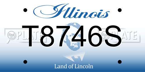 T8746S Illinois License Plate