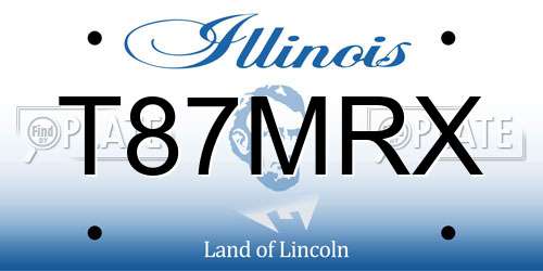 T87MRX Illinois License Plate