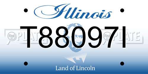 T88097I Illinois License Plate