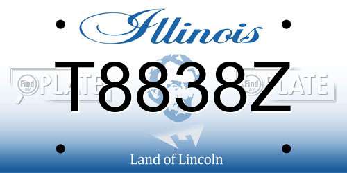 T8838Z Illinois License Plate