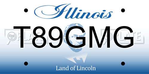 T89GMG Illinois License Plate