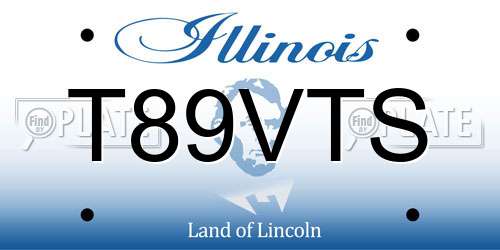 T89VTS Illinois License Plate