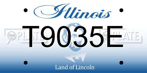 T9035E Illinois License Plate