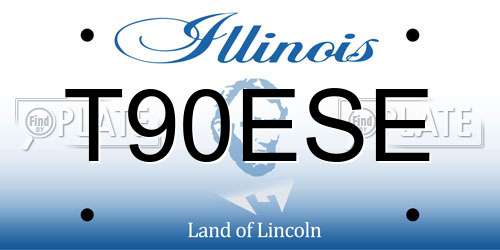 T90ESE Illinois License Plate