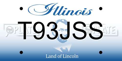 T93JSS Illinois License Plate