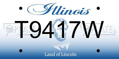 T9417W Illinois License Plate