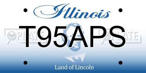 T95APS Illinois License Plate