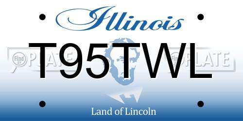 T95TWL Illinois License Plate