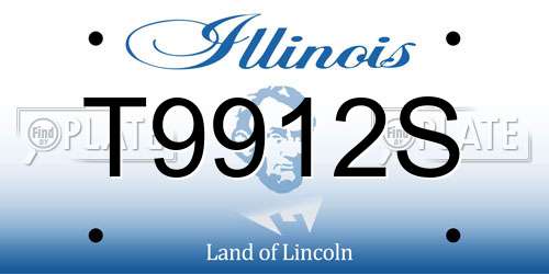 T9912S Illinois License Plate