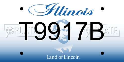 T9917B Illinois License Plate