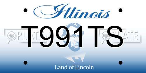 T991TS Illinois License Plate