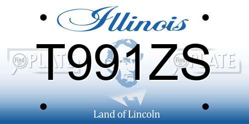 T991ZS Illinois License Plate