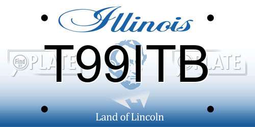 T99ITB Illinois License Plate