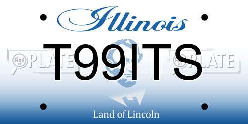 T99ITS Illinois License Plate