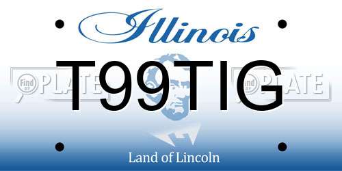 T99TIG Illinois License Plate