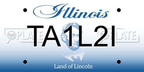 TA1L2I Illinois License Plate